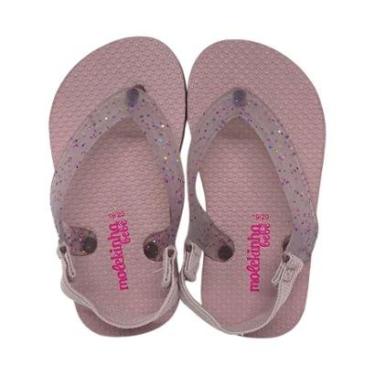 Imagem de Chinelo De Dedo Elastico Confortavel Leve Macio Molekinha-Feminino