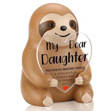 Imagem de CINRLLA Presente de incentivo para filha preguiça da mamãe pai, você pode fazer coisas incríveis estatueta inspiradora para meninas adolescentes, decoração de mesa fofa para aniversário, formatura