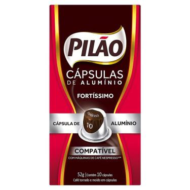 Imagem de Café Espresso 10 Pilão 10 Unidades Cápsula de Alumínio