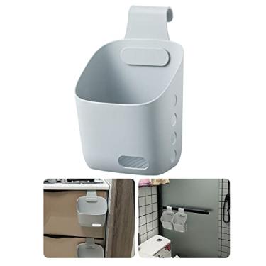 Imagem de AYNEFY Cesta de Armazenamento de Plástico PP Gancho de Direção Dupla Cesta de Armazenamento Suspensa Design de Drenagem Ventilada Empilhável de Plástico para Banheiro Cozinha Dormitório Quarto