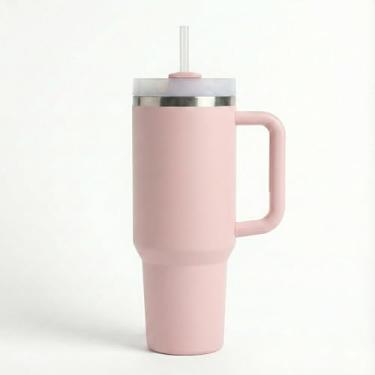 Imagem de The Clean Hydration Co. Copos isolados com tampa, vácuo de parede dupla, viagem de 1,134 g, copo de escritório, bebidas quentes e frias, interior de cerâmica, à prova de derramamento, livre de BPA