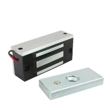 Imagem de Fechadura magnética de controle de acesso 60 kg pequena fechadura eletromagnética 45.4 kg fechadura de controle DC12v fechadura eletrônica de porta WWECCQIJ