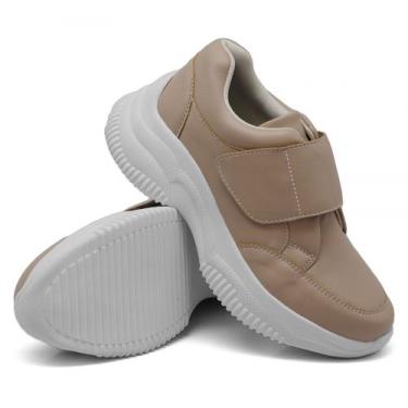 Imagem de Tênis Moda Casual Sneaker Chunky Feminino Sola Borracha Leve E Confort