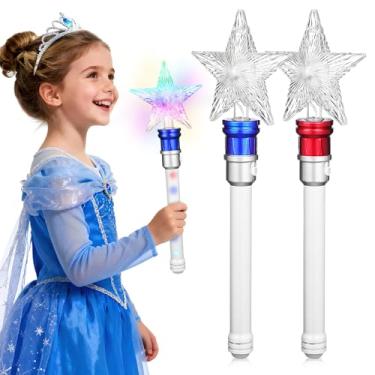 Imagem de Toyvian 2 Varinhas Luminosas Infantis: Varinhas Com Estrelas Brilhantes, de Led Luminoso, Brilhante para E Meninos, Luzes de Led Coloridas E Piscantes para Natal, Aniversário E Lembrancinhas de