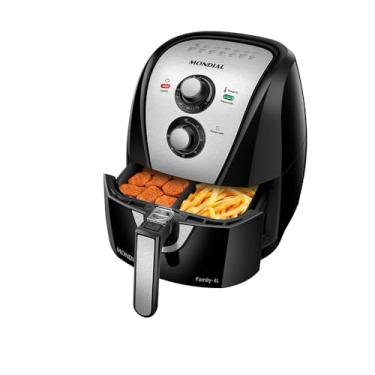 Imagem de MONDIAL Fritadeira Sem Óleo Air Fryer 4L, Preto/Inox, 1500W, 220V - AFD-40-BI