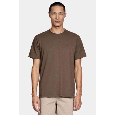 Imagem de Camiseta Aramis Algodão Flamê Manga Curta Caqui-Masculino