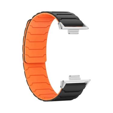 Imagem de Pulseira Magnética De Silicone Para Xiaomi MiBand 8 pro 9 pro Redmi Wa