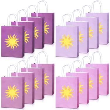 Imagem de Humyoun 30 peças de sacos de presente de princesa, lembrancinhas de festa de aniversário, guloseimas e doces, saco de papel com alça a granel para decoração de festa de casamento, aniversário de