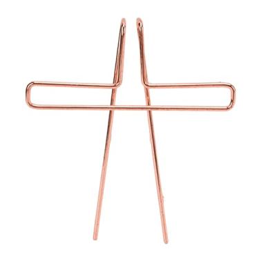 Imagem de SIWOTED Clipe de partituras para guitarra, metal, piano, violino, violoncelo, flauta, instrumento musical, livro de música, suporte de página para prática (Ouro rosa)