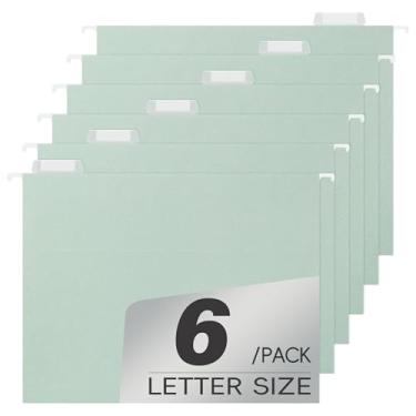 Imagem de Pastas de arquivo suspensas de tamanho ofício, 6 arquivos suspensos reforçados em cores sortidas, projetados para organização de arquivos codificados por cores em casa e escritório, 6 por caixa (5655U