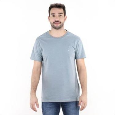 Imagem de Camiseta Reserva Super Slim Careca Azul Dusty - Masculino-Masculino