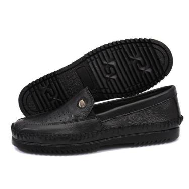 Imagem de Sapatilha Casual Mocassim Masculino Em Couro Legítimo Confortável - Ro