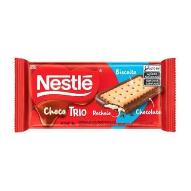 Imagem de Chocolate Nestlé ChocoTrio Leite 90g, 90g, 1, Chocolate ao Leite Reche