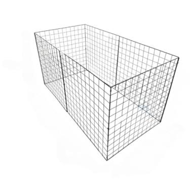 Imagem de Cercado para Cães e Pets, 6 Telas de Arame Galvanizado, Para Criar Espaço Seguro para Cachorros, Coelhos e Outros Animais, Montagem Hexagonal ou Retangular