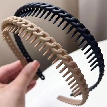 Imagem de Faixas De Cabelo Antiderrapantes Com Dentes Para Mulheres E Meninas, A