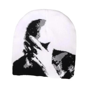 Imagem de Gorro Unissex De Inverno Quente Estilo Gótico Hip Hop Y2K Vintage Hara