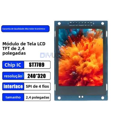 Imagem de Módulo De Tela LCD TFT Colorida De 2.4 Polegadas 240x320 ST7789 SPI Pa