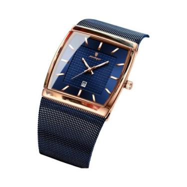 Imagem de Relógio De Quartzo Masculino POEDAGAR De Luxo À Prova d'Água Com Malha