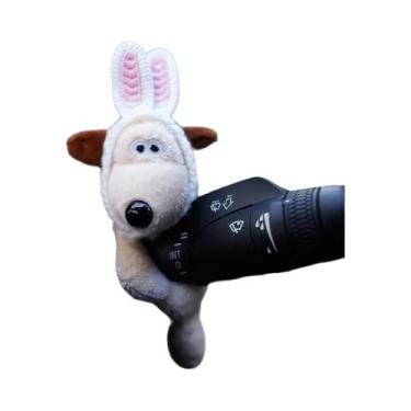 Imagem de Figura Decorativa De Cachorrinho De Pelúcia Para Haste Do Limpador De 