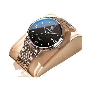 Imagem de Relógio De Pulso Masculino À Prova d'Água Em Aço Inoxidável POEDAGAR L