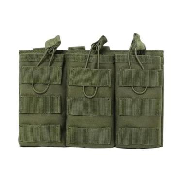 Imagem de Bolsa Tripla Para Carregadores Molle M4 M16 AK AR15, Coldre De Cintura