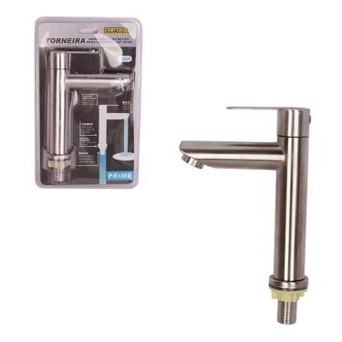 Imagem de Torneira De Mesa Retro Para Lavatório - Inox Escovada