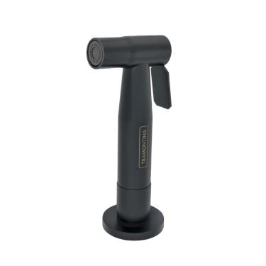 Imagem de Ducha Manual Black Matte Tramontina em Aço Inox para Pia de Cozinha
