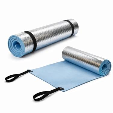 Imagem de Isolante Térmico EVA Aluminizado para Camping, Retenção de Calor, Solteiro 180x50cm, Leve e Compacto. Legendários