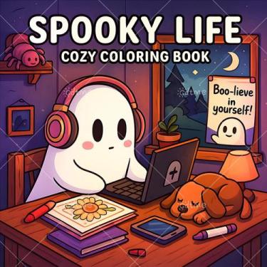 Imagem de Livro De Colorir De Halloween Para Adultos: Criaturas Assustadoras E H