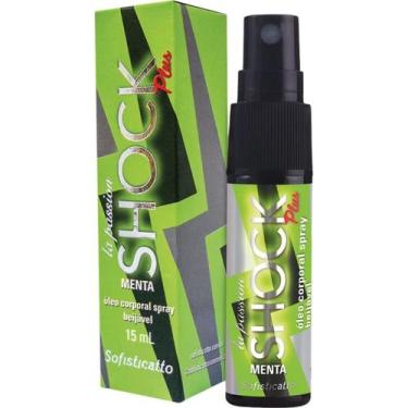 Imagem de Spray Óleo Corporal Shock Plus Menta 15ml - Refrescante - Genérico