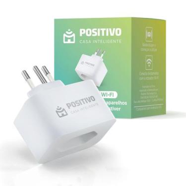 Imagem de Smart Plug Wi-Fi Positivo Casa Inteligente, Branco