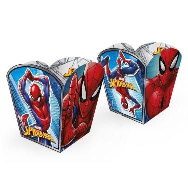 Imagem de Cachepot De Papel Homem Aranha Pequeno - 4 Unidades