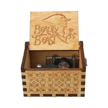 Imagem de Caixa De Música De Madeira Jurassic Park Com Manivela Manual, Presente