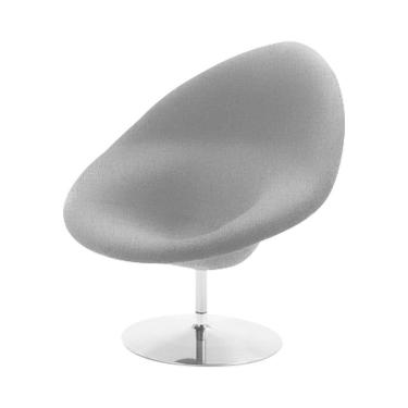 Imagem de Poltrona Design Gondula Linho Cinza