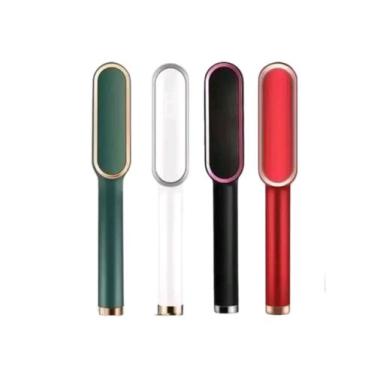 Imagem de Escova Alisadora Pente Secadora Profissional Escova Elétrica 3 em 1 Se