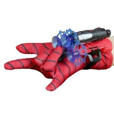 Imagem de Luvas Teias Homem Aranha Lança Para Crianças Novidade - Sp All