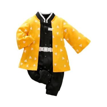 Imagem de Macacão De Algodão Para Bebê Recém-Nascido Com Manga Longa Estilo Capa