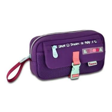 Imagem de Estojo Duplo Feminino Luluca Juvenil Infantil Escolar Cores-Feminino