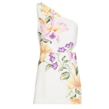 Imagem de Vestido Curto Farm Rio Orquidário-Feminino