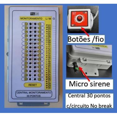 Imagem de 25 campainha com fio /botão emergência-pânico/alarme leito-quarto/cuid