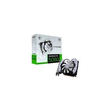 Imagem de Placa de Vídeo MSI RTX 5060 Cyclone OC NVIDIA GeForce, 8GB, GDDR7, 128-bit - 912-V812-205