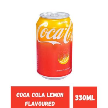 Imagem de Refrigerante coca cola lemon 330ml importada - Coca-Cola