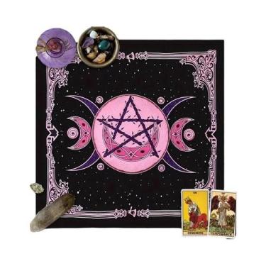 Imagem de Toalha De Mesa Lavável E Durável VIKAMA Para Tarot, Astrologia, Medita