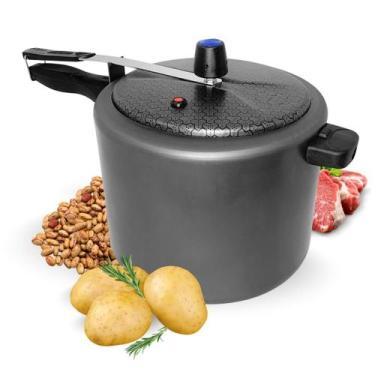 Imagem de Panela Pressão Antiaderente Teflon 10 litros 80kPa Segura - Ramos