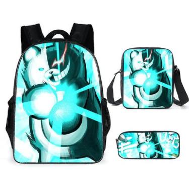 Imagem de Conjunto de mochilas Danganronpas de poliéster para crianças ou estuda