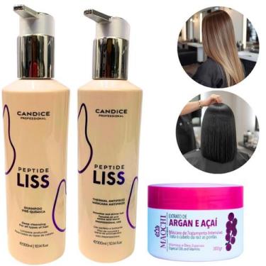 Imagem de Escova Progressiva PeptideLiss Organica S/Formol+Shampoo Antirresiduo 