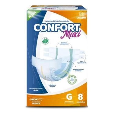 Imagem de Fralda Geriátrica Confort Maxi G 8 Unidades  Incontinência Urinária - 