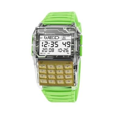 Imagem de Relógio Esportivo De Luxo Masculino Com Calculadora, Display LED, Puls