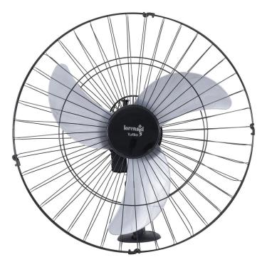 Imagem de Ventilador Parede Preto 60cm Bivolt Turbo - Loren Sid