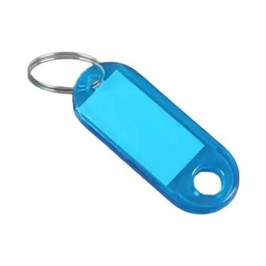 Imagem de Etiquetas De Chave De Plástico Flexíveis Coloridas 10un. Com Janela Tr